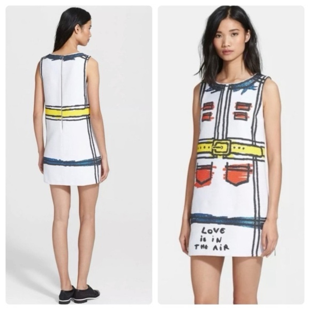 Alice + Olivia Trompe de L’Oeil Love is in the Air dress size 2
